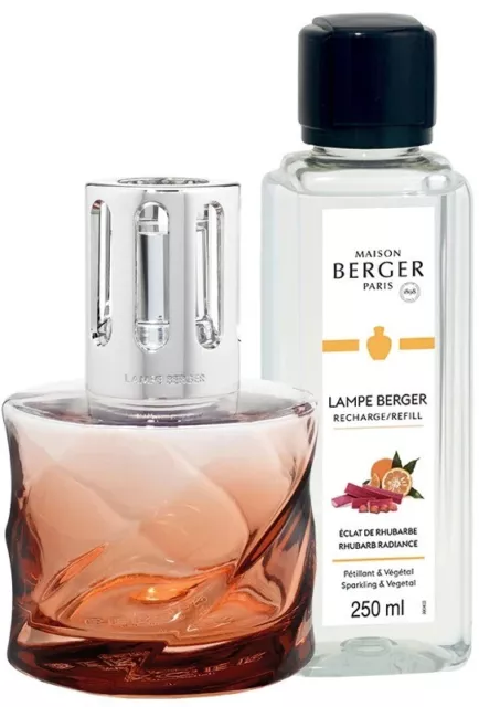 Maison (Lampe) Berger Spirale Coral Gift Set Lamp with 250ml Rhubarb Radiance