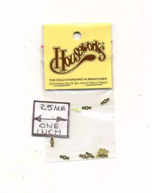 Key Plates 12003 miniature dollhouse hardware 12pcs  1/12 scale metal Houseworks