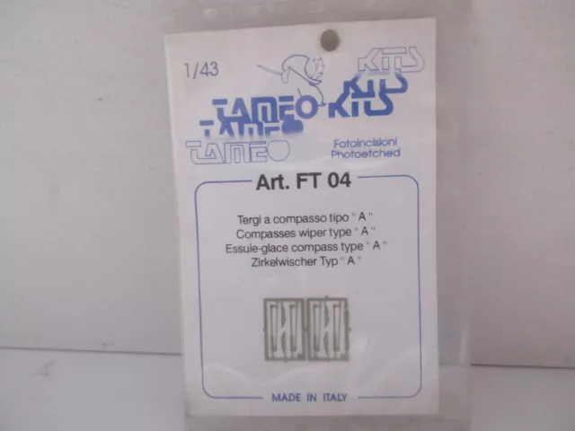 Tameo Kits 1/43 Tergi A Compasso Tipo A Art Ft 04