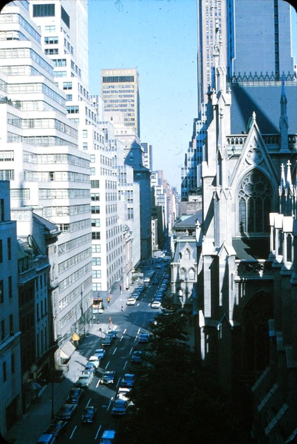ONYC2 Original Slide - 1960's New York City Street Buildings & Architecture #91