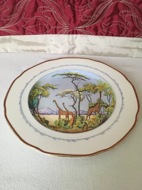 Crown Devon Fieldings 1949 VOORTREKKER INAUGURATION MONUMENT Plate Giraffes