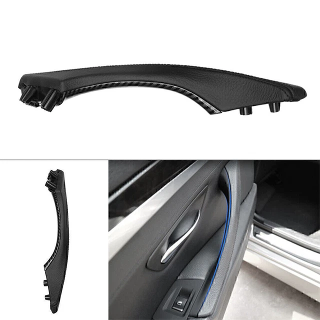 1x maniglia estraibile taglio porta ABS lato sinistro vera pelle per BMW Serie 5 F10 F11 F18