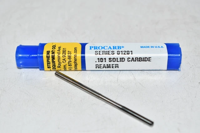 NEW Procarb Series- 01201 .101'' Solid Carbide Reamer USA