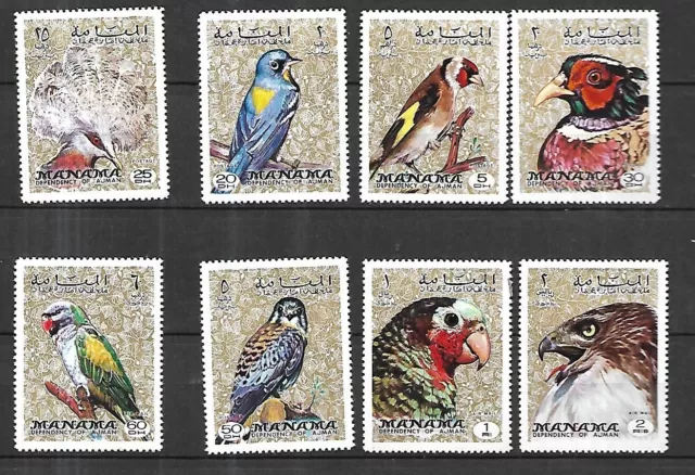 MANAMA, oiseaux, rapaces, YT N° 407/14 ** MNH