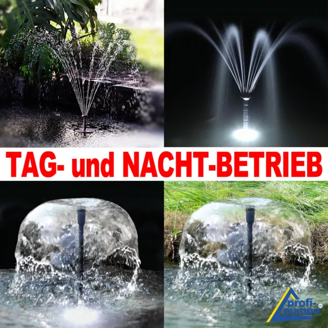 Solar Teichpumpe Solarpumpe Solar Garten Spring Brunnen Teich Pumpe Tauchpumpe