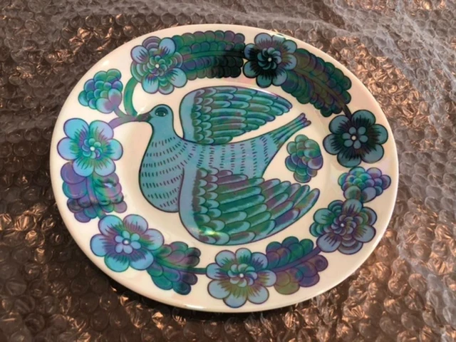 BIRGER KAIPIAINEN ARABIA Art Vintage Oval Plate Bird of