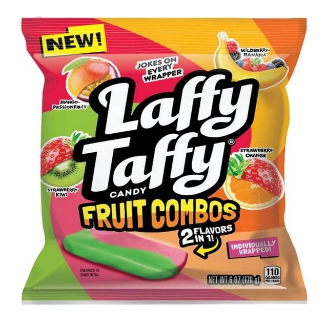 CANDY, FRUIT COMBOS, Individually Wrapped Mini Bars, 6 Ounce 6.06