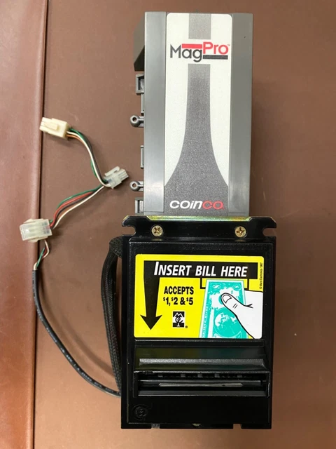 Coinco MAG52R 24V MDB Validator Dollar Bill Acceptor Coin Changers 90 Day War.