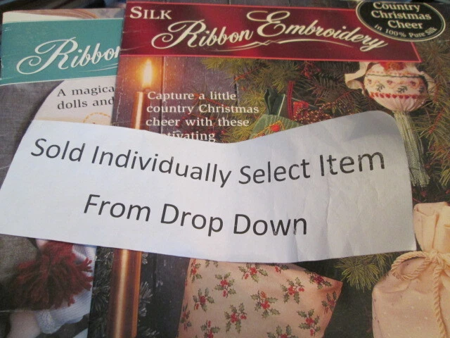 Bucilla Ribbon Embroidery Craft Book With Transfers-Your Choice