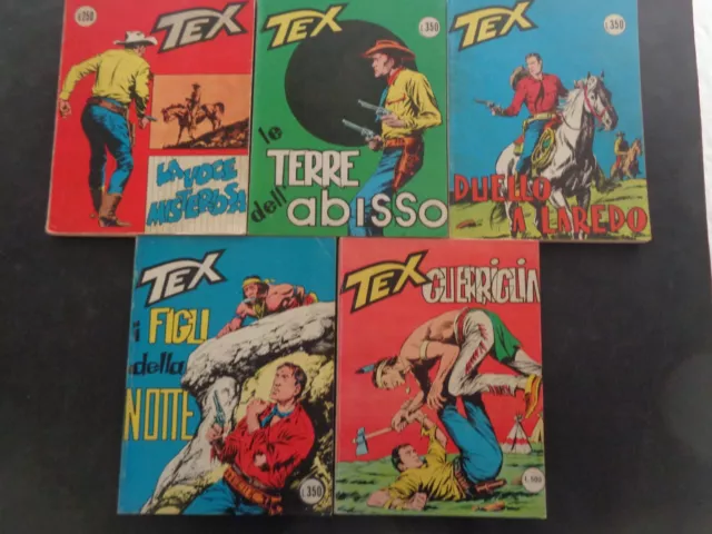 Tex Gigante-1967/68-Varie Edizioni -Mini Lotto Di 5 Pezzi -N 45-47-48-50-52-[F7]