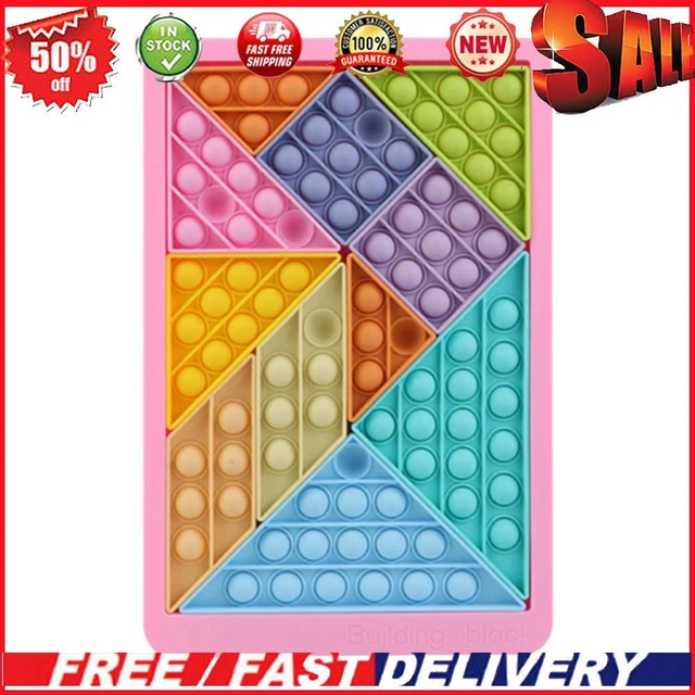 Bubble Checkerboard 2 In1 Puzzle Toy Tangram Math Game Education Toy
