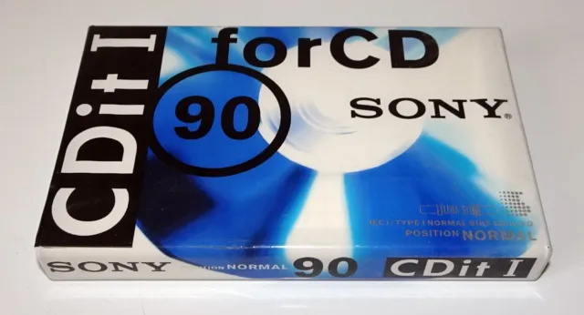 *** Une Cassette Audio Vierge Sony Cdit I 90 Ultra Slim Made In Europe  ***