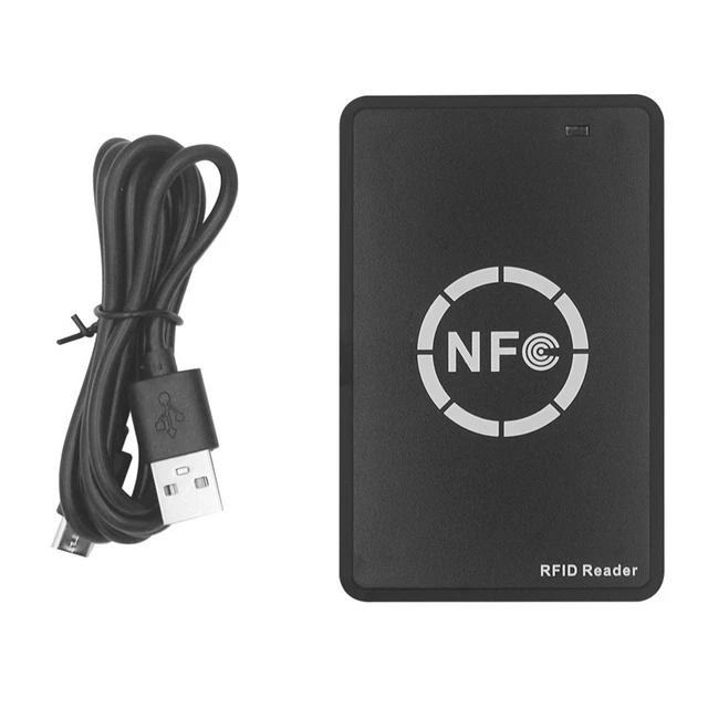 Lettore E Copiatrice RFID 125 KHz Portatile - Duplicatore Di Carte Di Prossimità Con 5 Portachiavi E 5 Carte T5577, Simulazione NFC