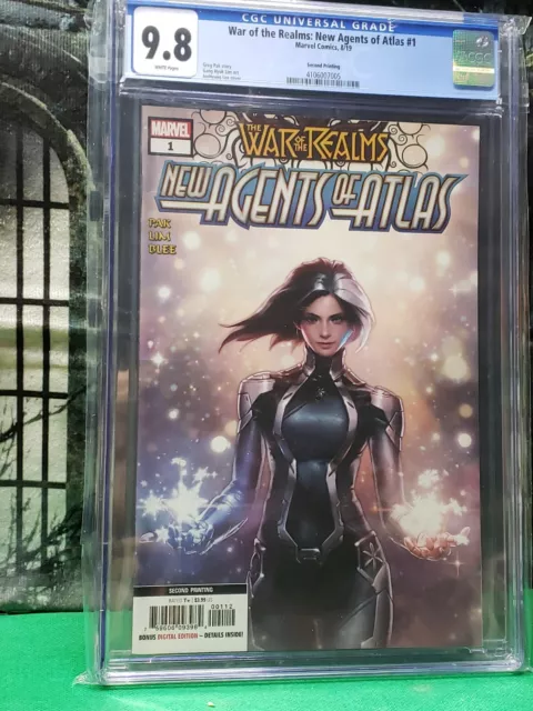 War of the Realms New Agents of Atlas 1 2nd Print CGC 9.8