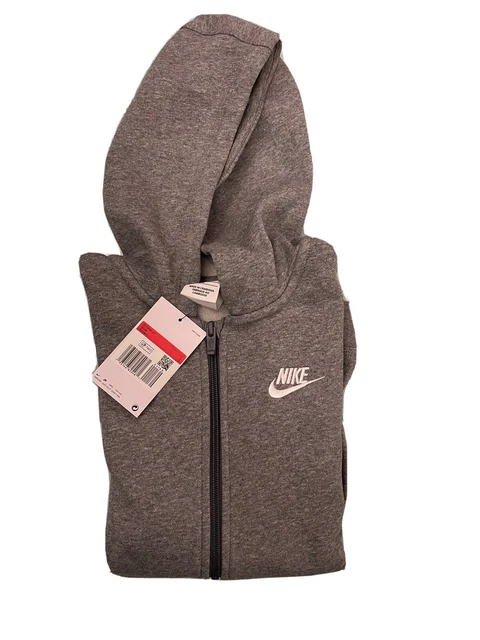 Felpa originale Nike Sportswear Club, cappuccio e zip a tutta lunghezza