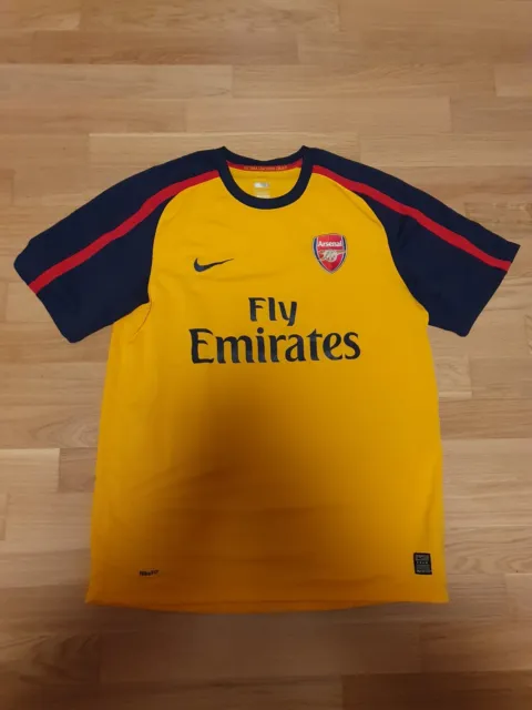 Arsenal London Original Nike Auswärts Trikot 2008/09 "Fly Emirates" Gr.L Neu