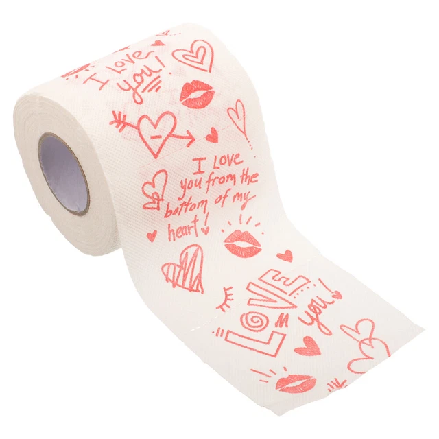 Tessuto stampato divertente San Valentino carta igienica tovaglioli regalo
