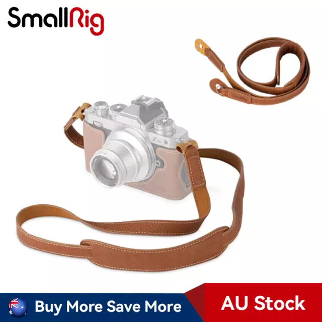 SmallRig Genuine Leather Microfiber Leather For Camera Neck Shoulder Strap 3485