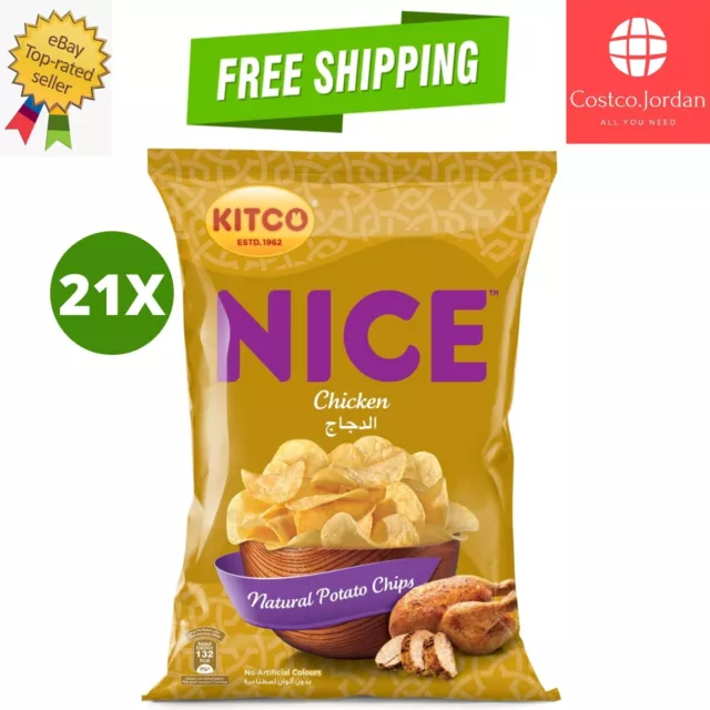 21 Pack X Kitco Nice Potato Chips Chicken Flavor ( 14 Gram)