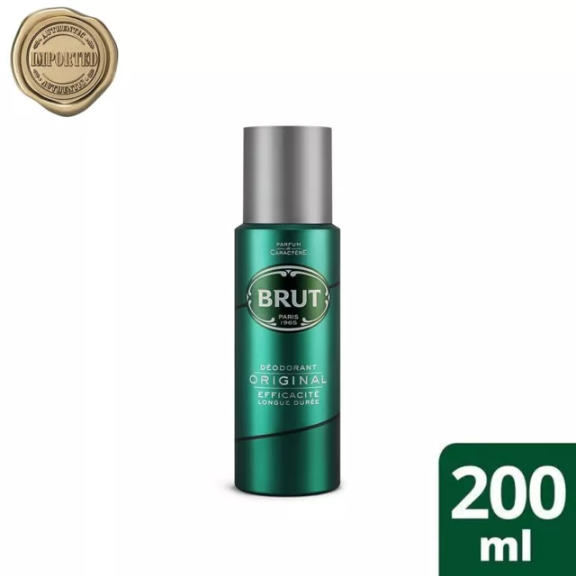 3x Brut Original Deodorant Body Spray für Männer 200ml Kostenloser Versand