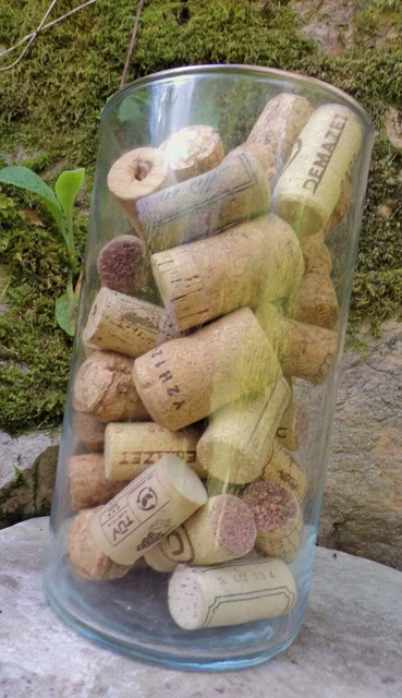 Bouchons En Liège Naturels Pour Bouteilles De Vin - Lot De 200 - Format Cylindrique Standard - Idéal Bricolage Et Décoration
