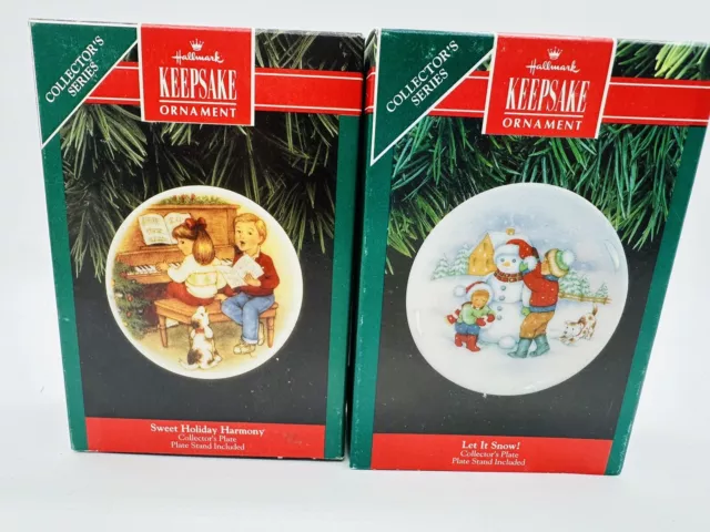 Hallmark Keepsake Collectors Plate Series 5 and 6 Vintage