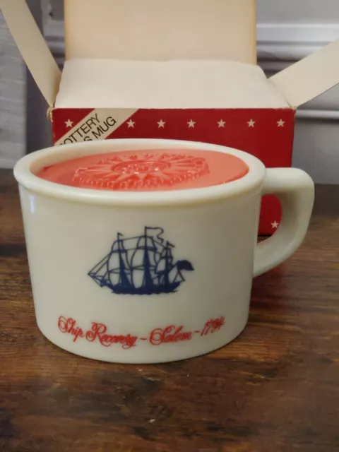 Vintage OLD SPICE SHAVING MUG with SOAP Ship Recovery Salem SHULTON in box