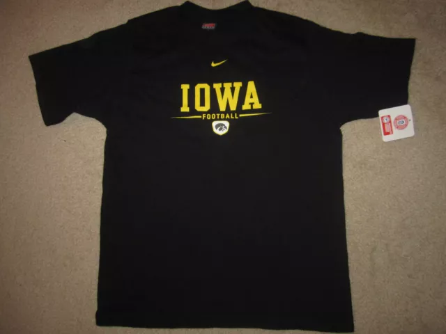 Iowa Hawkeyes Football Training Running Shirt Jeunesse L enfants 14-16 NEUF