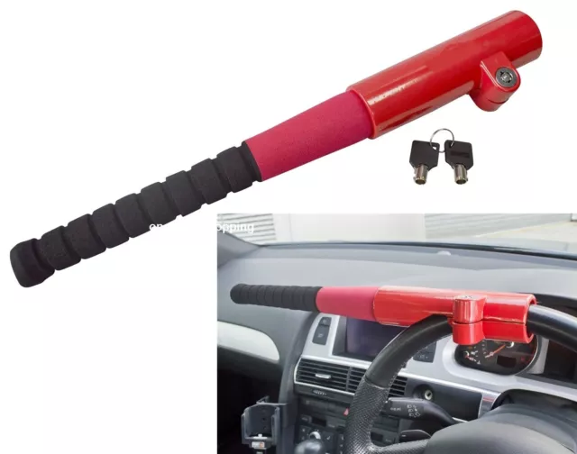 Universal Heavy Duty High Security Car Van Steering Wheel Lock Crook Lock Base 3