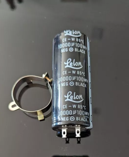 Heavy Duty Audio Electrolytic Capacitor 10000uF  100VDC (100x40mm)