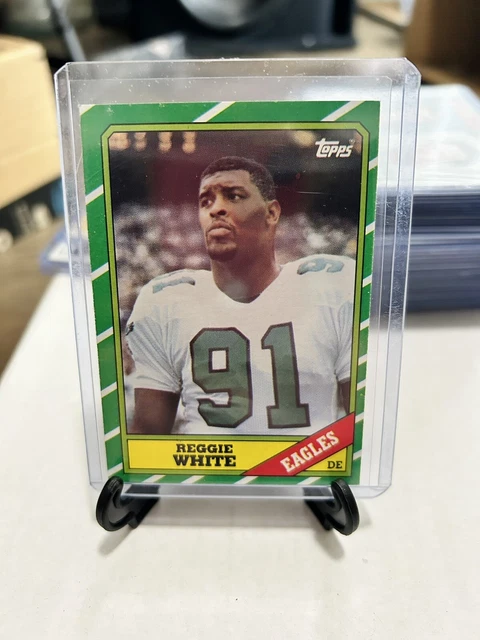 REGGIE WHITE ROOKIE CARD 1986 Topps VINTAGE FOOTBALL RC Philadelphia Eagles HOF!