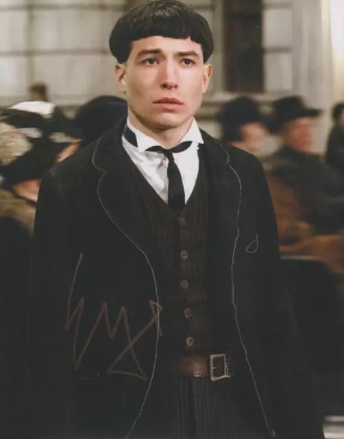 Ezra Miller   **HAND SIGNED**  10x8 photo  ~  AUTOGRAPHED  ~  Fantastic Beasts
