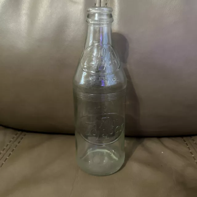 Rare Vintage Clear Glass 1970s Dr Pepper Bottle 10oz
