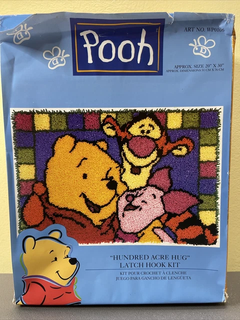 Disney Winnie Pooh Tigger Lechlet Cien Acres Abrazo Gancho Kit Caron Nuevo 20x30