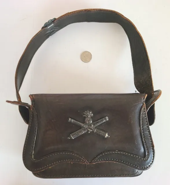 Vintage Rosenfeld Italy Brown Leather Rectangular Purse Needs Stitching