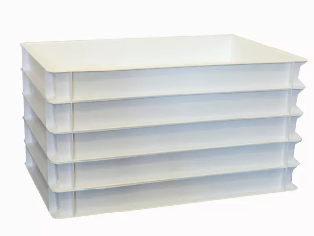 5 Stück Knetteigkugelkasten Kunststoffbox  60x40x6,5 cm NEU Gastlando