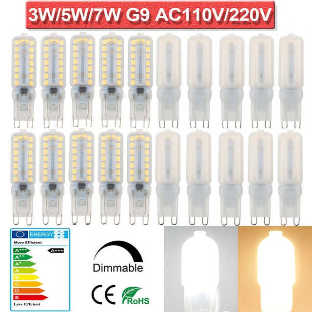 G9 LED Glühbirne Dimmbar 3W 5W 7W Leuchtmittel Lampe Warmweiß Kaltweiß AC220V