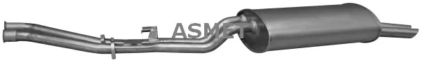 ASMET Endschalldämpfer Auspuff passend für BMW 3er Cabriolet E30