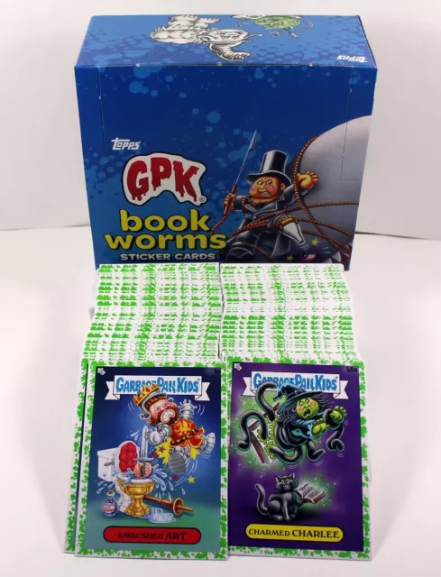 Garbage Pail Kids Book Worms GREEN PARALLEL Single Pick List - Complete Your Set