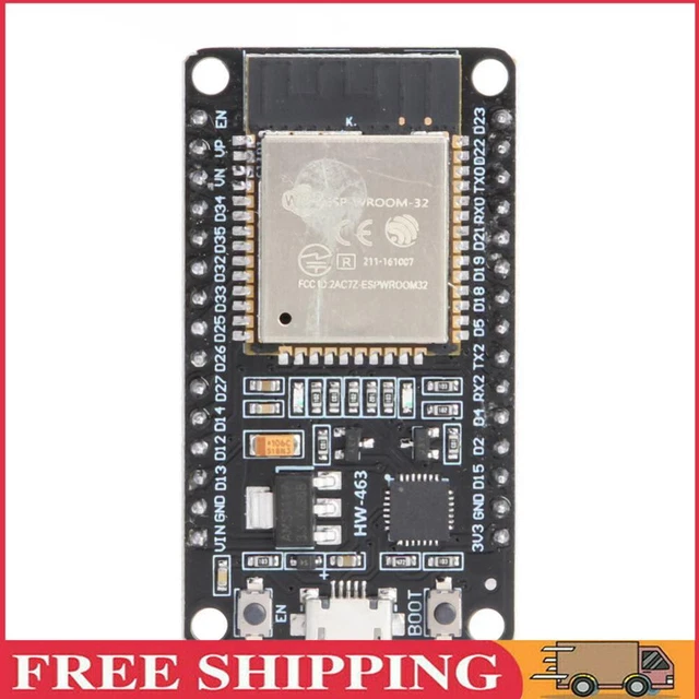 ESP-WROOM-32 ESP32 ESP-32S Carte de développement 2,4 GHz double mode WiFi Bluetooth Dual Cores Microcontrôleur Processeur intégré avec antenne RF AMP Filtre AP STA Compatible avec Arduino IDE (3 ESP-WROOM-32 ESP32 ESP-32S Carte de développement 2,4 GHz double mode WiFi Bluetooth Dual Cores Microcontrôleur Processeur intégré avec antenne RF AMP Filtre AP STA Compatible avec Arduino IDE (3