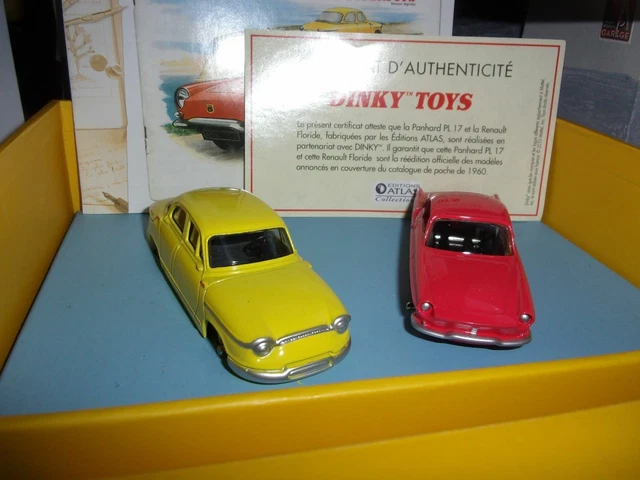 Coffret Prototypes 1960 Coffret Dinky Toys Atlas 'Les Prototypes De 1960' - Renault Floride & Panhard - Objet De Collection Occasion Echelle Aluminium