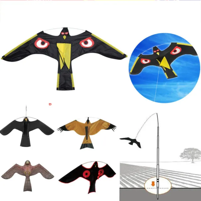 Birds Scarer Repeller Flying Hawk Kite Garden Scarecrow Yard House for Child AU