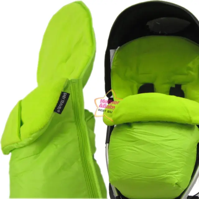 Lime Padded Footmuff & Liner To Fit Quinny Zapp Petite Star Zia Obaby Zoma