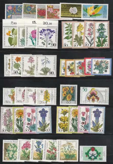 Germany Collection Of 14 Flower Sets M.n.h. Very Attractive Sets. See Scan