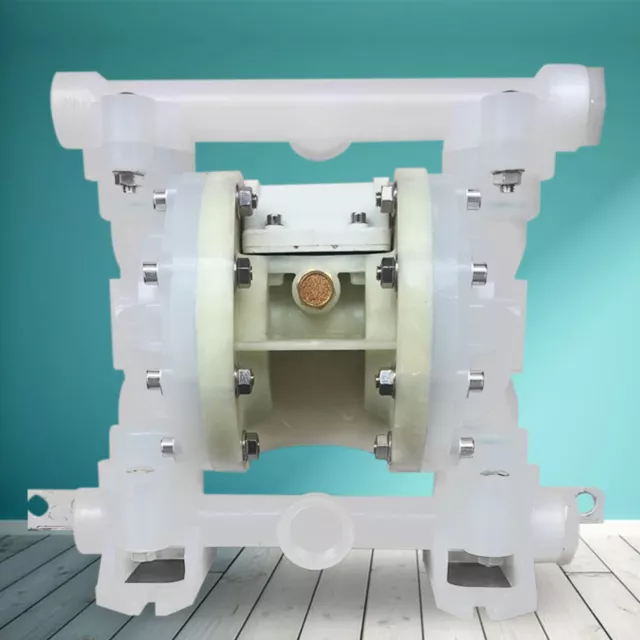 Pneumatic Double Diaphragm Transfer Chemical Industrial Oil Pump 3/4" In &Outlet