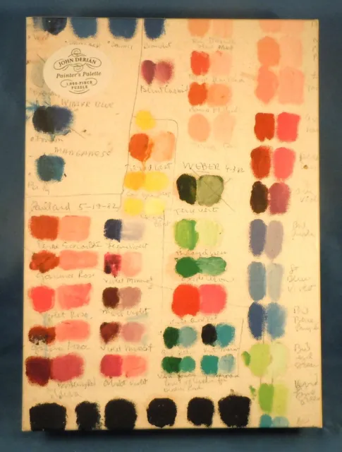 JOHN DERIAN! - Paper Goods Painter's Palette 1000 Piece Artisan Puzzle Complete
