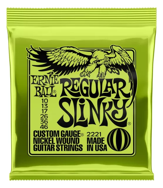 Ernie Ball Regular Slinky 010-046 2221 E-Gitarren Saiten Electric Guitar Strings