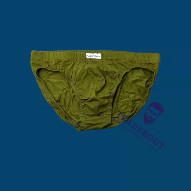 Calvin Klein CK mens green bikini brief underwear size S M