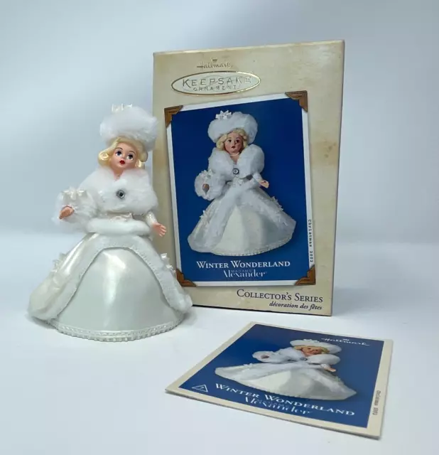 Hallmark 2002 Keepsake Madame Alexander Winter Wonderland Doll Ornament IOB