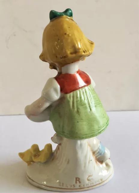 PAIRE DE SUJETS ENFANT en BISCUIT POLYCHROME GERMANY ALLEMAGNE - signé 7